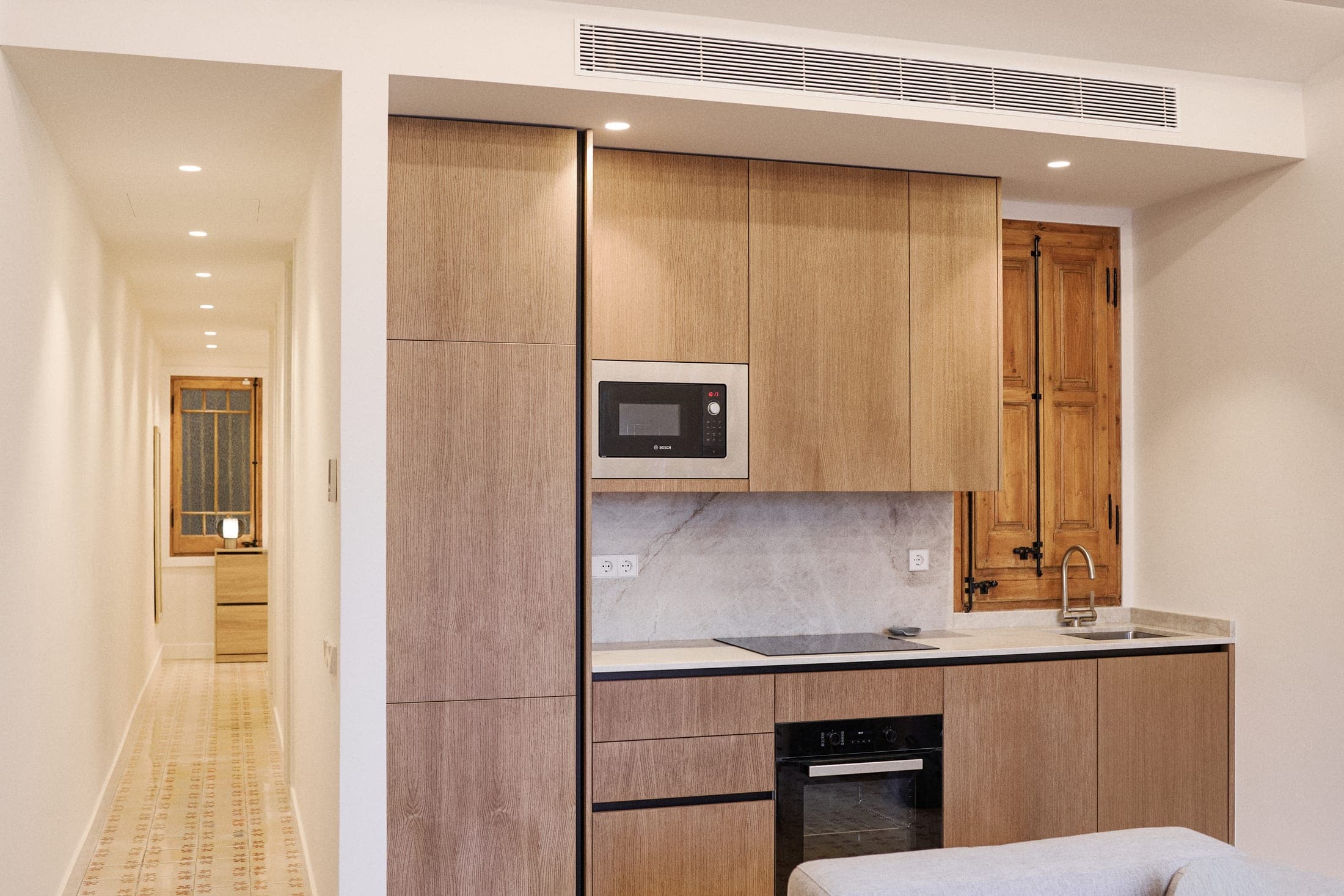 Cocina de la vivienda en Gràcia