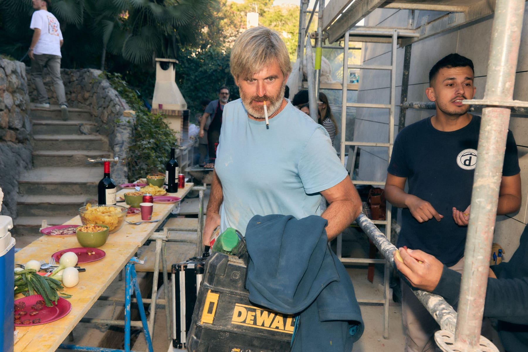 Preparación de la mesa
